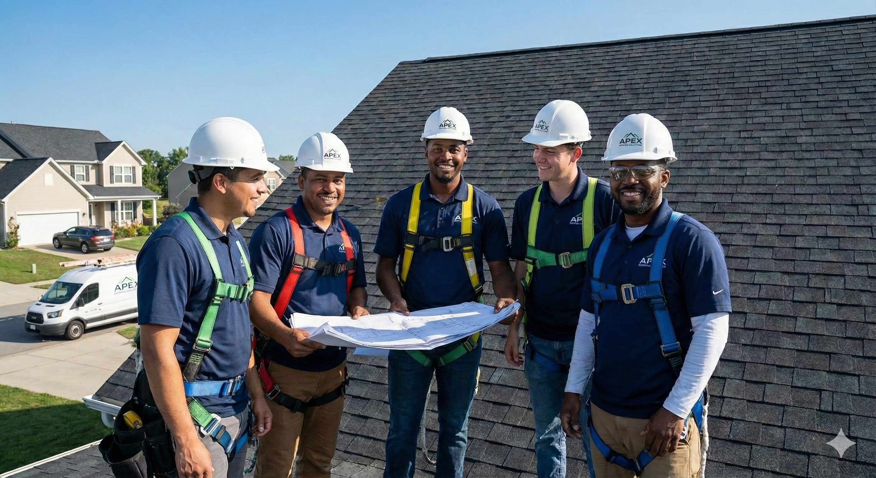 Rovex Roofing Services professional team members